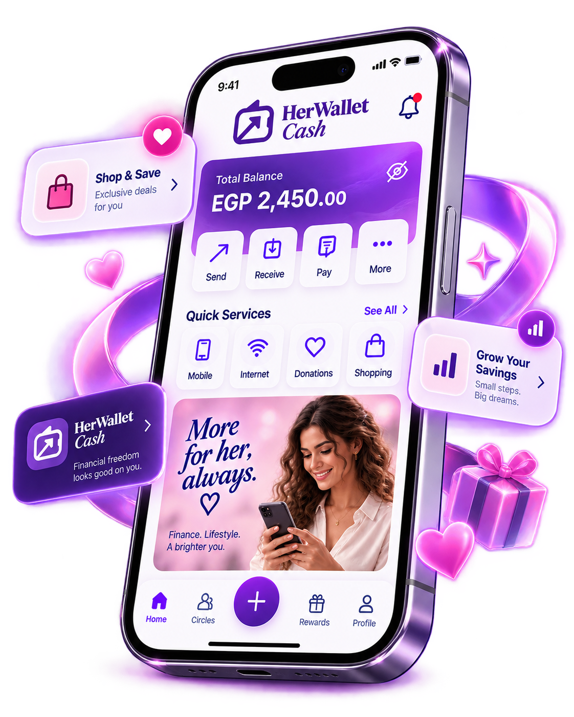 HerWallet Cash 360 Ecosystem