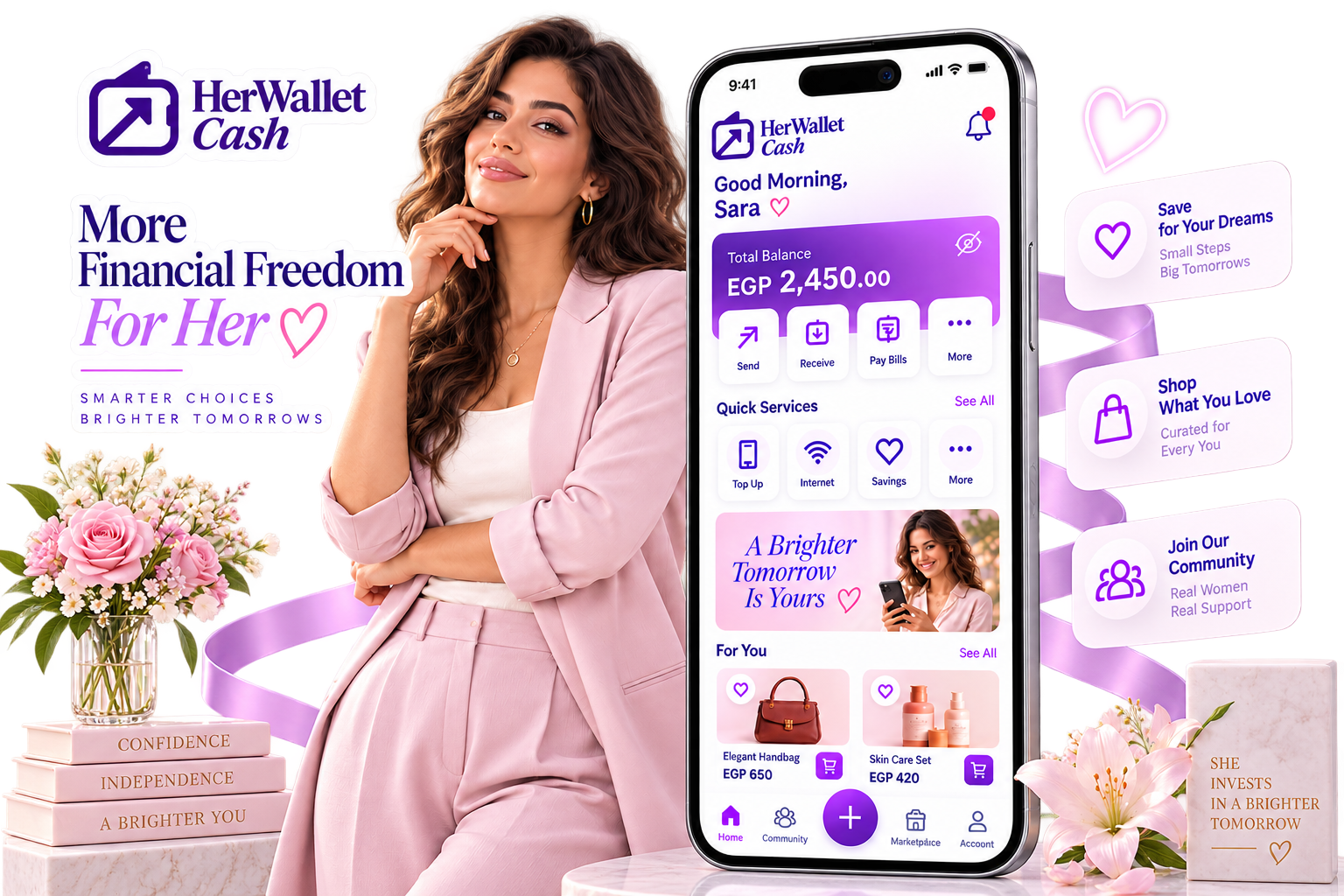 HerWallet Cash Mobile App English Edition